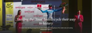 It’s not just about winning, say organizers, but about offering the world a glimpse of the Jewish state and inspiring young people to bike on.