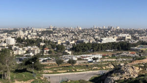 A view of the mostly empty Givat Hamatos neighborhood of Jerusalem, just minutes from the city's center. Credit: Josh Hasten.