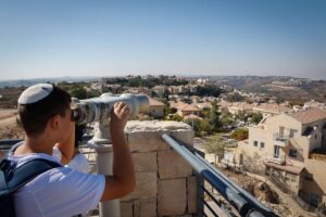 A view from the Jewish community of Neve Daniel in the Gush Etzion region of Judea, Oct. 11, 2022. Photo by Gershon Elinson/Flash90.